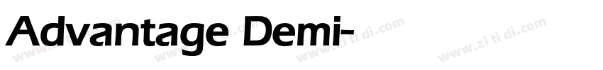 Advantage Demi字体转换